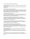 Plantear un problema de investigación