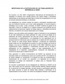 IMPORTANCIA DE LA PARTICIPACIÓN DE LOS TRABAJADORES EN REFERENCIA AL SGSST