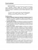 Curriculum ¿Qué es el curriculum?