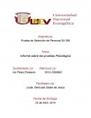 Prueba de selección de personal