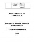 PACTO O MANUAL DE CONVIVENCIA