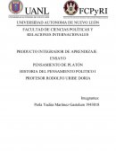 PENSAMIENTO DE PLATÓN HISTORIA DEL PENSAMIENTO POLITICO