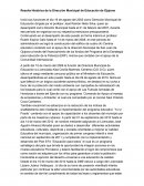 Reseña Histórica de la Dirección Municipal de Educación de Ojojona