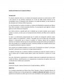 Análisis del Metro de la Ciudad de México