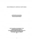 GUÍA DE APRENDIZAJE Nº 5. GESTIÓN DEL TALENTO HUMANO