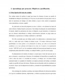 Aprendizaje por proyecto. Objetivos y justificación