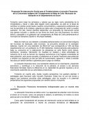 Propuesta De Intervención Social para el Fortalecimiento e Inclusión Financiera