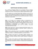 CERTIFICADO DE RESOLUCIONES