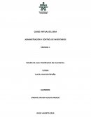 Clasificacion de inventarios