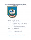 Ciencias de la informatica. Utilizando operaciones básicas de edición