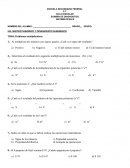 EXAMEN DE DIAGNÓSTICO Problemas multiplicativos