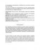 Actividades de contextualización e identificación de conocimientos necesarios para el aprendizaje. Mi inteligencia