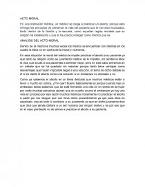 ANALISIS DEL ACTO MORAL. Página 1