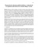 Preparación de soluciones polielectrolíticas y evaluación de la regulación ácido básica de la solución Ringer Lactato