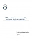 La Sonrisa de la Mona Lisa. El desarrollo del pensamiento crítico durante la época contemporánea