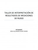 RESULTADOS DEL TALLER DE RUIDO