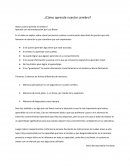 ¿Cómo aprende nuestro cerebro?