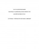 GESTIÓN DE PROYECTOS 1 ACTIVIDAD: “COMPARATIVO DE MARCAS 2000-2018”
