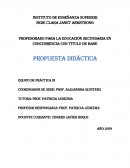 Propuesta didáctica Equipo de práctica iii