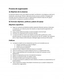 Proceso de Organización
