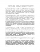 Actividad Modelos de comportamiento