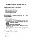 PREPARACION FISICA DE GIMNASIA ARTISTICA