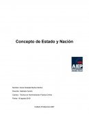 Derecho. Concepto de Estado y Nación
