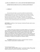 LA EFICACIA NORMATIVA EN LA APLICACIÓN DE PROCEDIMIENTOS QUE GENEREN BUENAS PRÁCTICAS EN LA CONTRATACIÓN PUBLICA