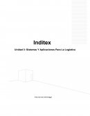Inditex Unidad 3: Sistemas Y Aplicaciones Para La Logística