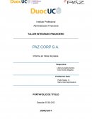 Administración financiera. Taller integrado financiero