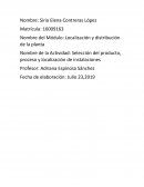 Selección del producto, proceso y localización de instalaciones