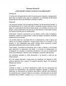 Resumen Artículo #1 ¿Cómo afectan el estrés y la tensión a los adolescentes?