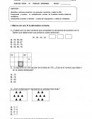 EVALUACIÓN DE MATEMÁTICA TERCER AÑO BÁSICO