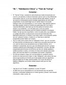 Ia. Conectada con test de turing