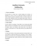 Análisis Literario Siddhartha