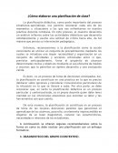 ¿Cómo elaborar una planificación de clase?