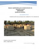 Proyecto Productivo “FABRICACION DE BLOQUES DE CEMENTO”