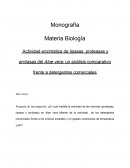 Actividad enzimática de lipasas, proteasas y amilasas del Aloe vera: un análisis comparativo frente a detergentes comerciales