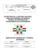 MANUAL PROCEDIMIENTOS DE ENFERMERIA