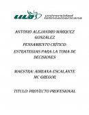 Pensamiento crítico: Estrategias para la toma de decisiones