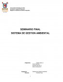 SEMINARIO FINAL SISTEMA DE GESTION AMBIENTAL