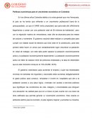 Políticas económicas para el crecimiento económico en Colombia