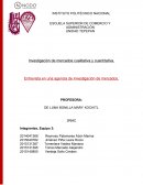 Investigación de mercados cualitativa y cuantitativa. Entrevista en una agencia de investigación de mercados