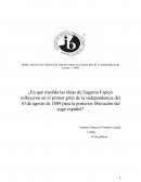 Análisis de la influencia de Eugenio Espejo en el primer grito de la independencia del Ecuador (1809)