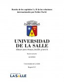 Reseña de los capítulos I y II de las relaciones internacionales por Esther Barbé