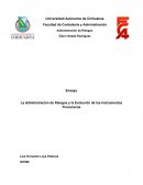 La Administración de Riesgos y la Evolución de los Instrumentos Financieros