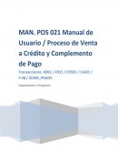 Manual de Usuario / Venta a Crédito y Complemento de Pagos
