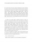 Acta constitutiva sindicato patronal