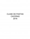 CLASE DE PASTAS CACERAS