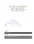 Evaluación: Costo de oportunidad